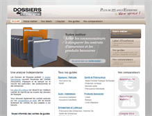 Tablet Screenshot of lesdossiers.com